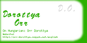 dorottya orr business card